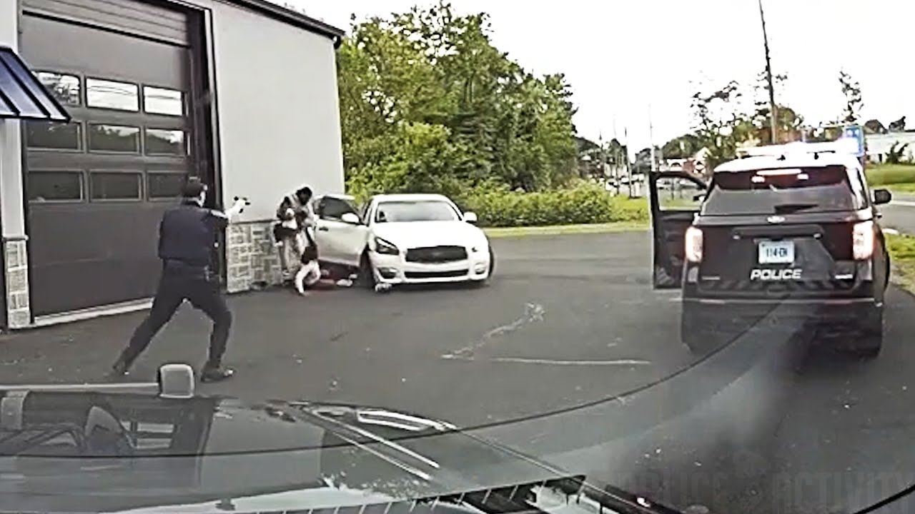 East Hartford Officers Fire Gun at Stolen Vehicle Who Rammed a Police Cruiser at an Auto Shop