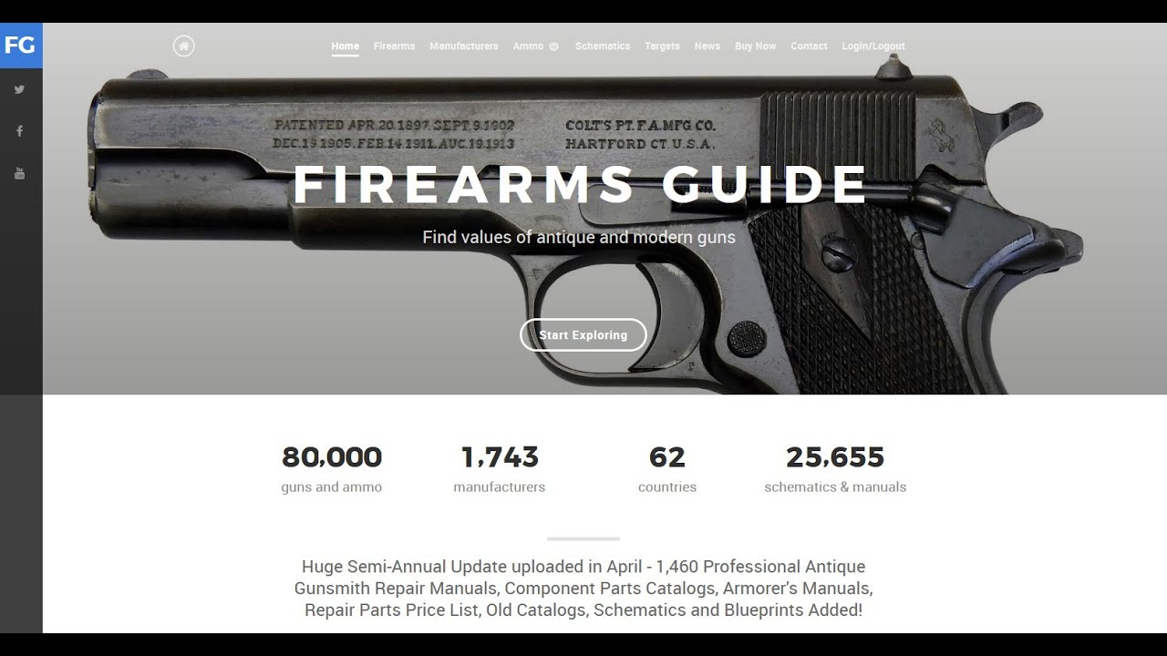 25,655 Gun Manuals, Gun Blueprints, Schematics & Catalogs + Gun Values + Guns & Ammo Reference Guide