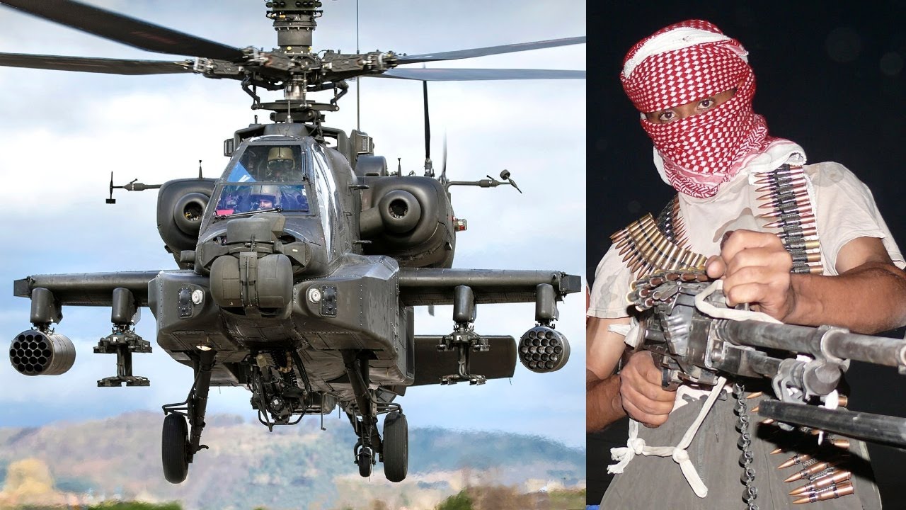 Apache Helicopter SMOKES Bad Guys In Iraq