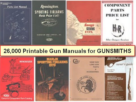 26,433 Gun Manuals, Schematics, Blueprints & Gunsmith Repair Manuals at www.FirearmsGuide.com