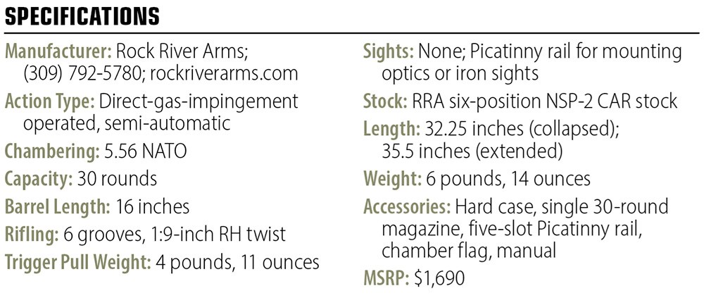 Rock River Arms BT-2 Operator ATR specs