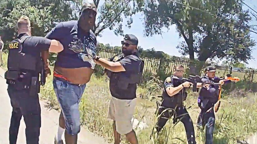 Man in Bulletproof Vest and Helmet Shot by Houston Officers During Pursuit