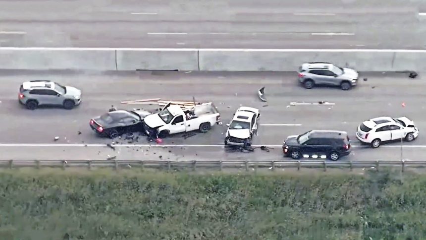 Wood Thrown at Police to Help Escape Ends in Wrong Way Crash