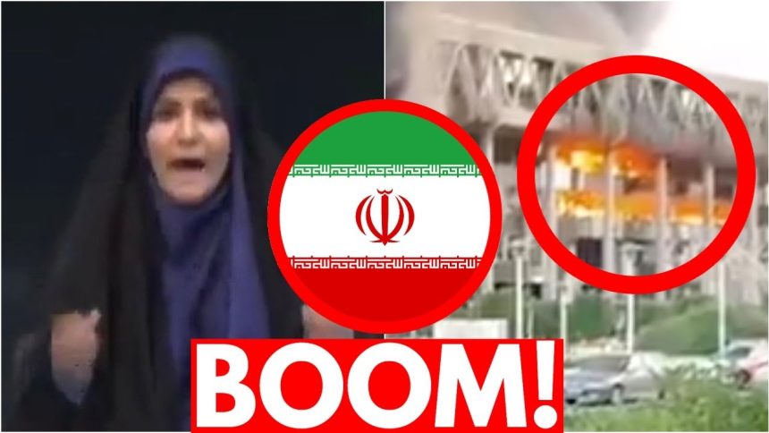 Israel BOMBS Iran Propaganda Network On Live TV *INSANE FOOTAGE*