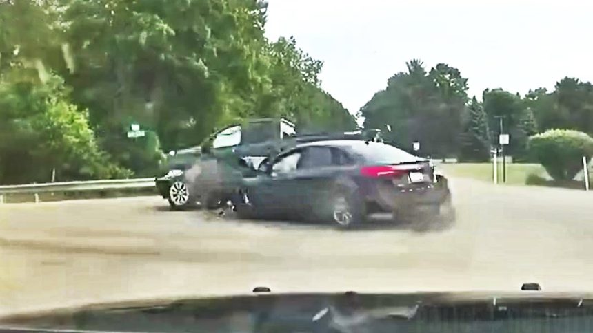 Suspect Flees Cops in Stolen Car Then Wrecks into Pickup Truck