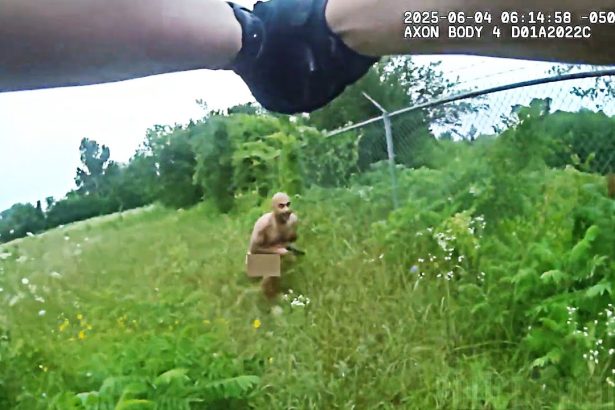 Cop Shoots Armed Naked Suspect After Foot Pursuit