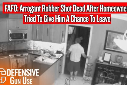 FAFO: Arrogant Robber Shot Dead After Homeowner Tried To Give Him A Chance To Leave