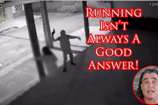 Woman Running From Armed Home Invader Caught on Camera