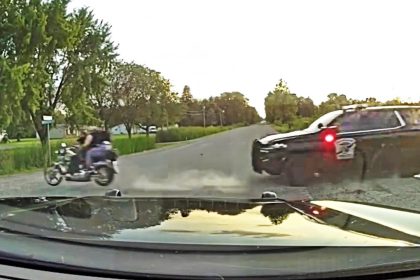 Wanted Felon On Motorcycle Leads Police Down Bumpy Dirt Road Before Crashing