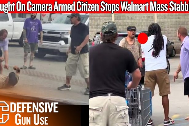 Caught On Camera Armed Citizen Stops Walmart Mass Stabbing Of 11 People