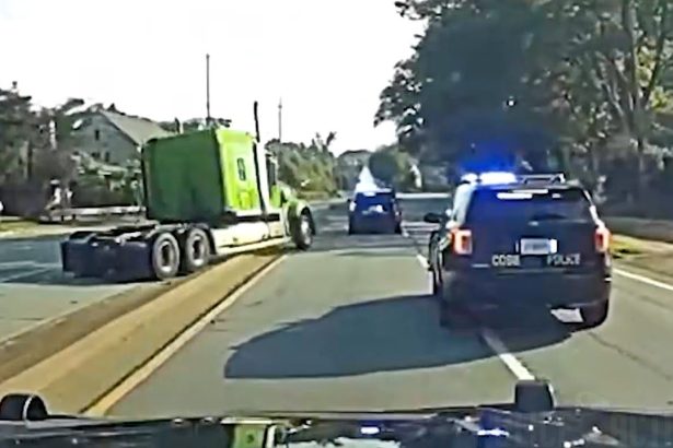 Wild Police Chase Of Stolen Semi-Truck Ends In Crash