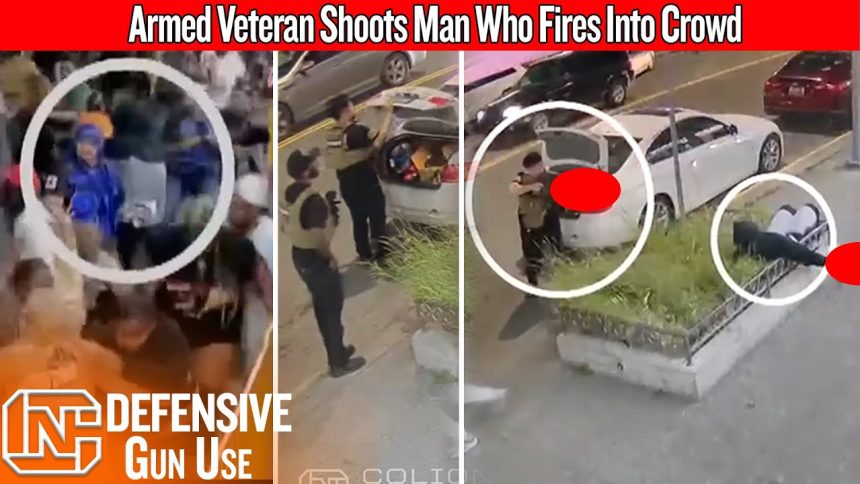 Caught On Camera: Armed Veteran With AR-15 Shoots Man Who Fires Into Crowd With Drum Magazine