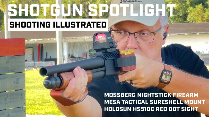 Shotgun Spotlight: Mossberg Shockwave Nightstick Firearm With A Mesa Tactical SureShell Mount