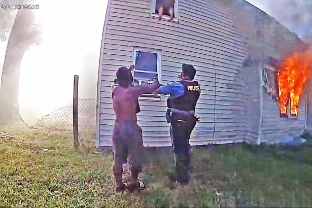 N.J. Cops and Neighbor Catch Child Jumping Out of Burning Home