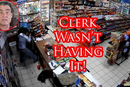 Clerk Beats Robber Like a Rented Mule