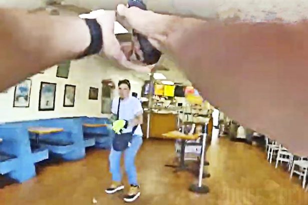 Bystander Grapples Armed Suspect Moments Before Shooting