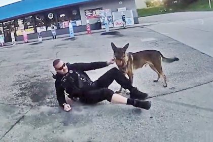 Officer and K9 Dragged by Fleeing Car in Florida