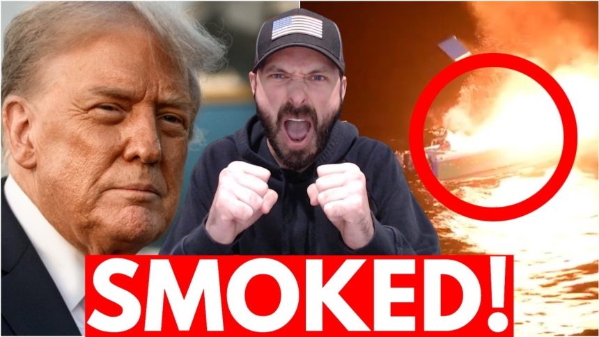 BREAKING: Trump BLOWS UP Another Cartel Boat *STRIKE FOOTAGE*