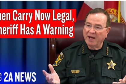 Open Carry Now Legal, Sheriff Has A Warning