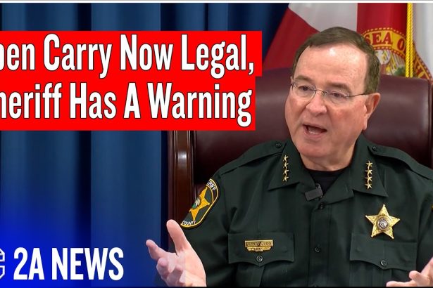 Open Carry Now Legal, Sheriff Has A Warning