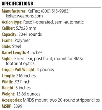 KelTec PR57 specs