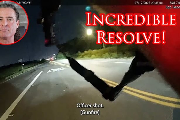 Houston Cop Shows Great Heart After Being Hit By Perp