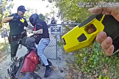 Florida Deputy Tases Suspect Trying to Flee on Stolen Motorcycle