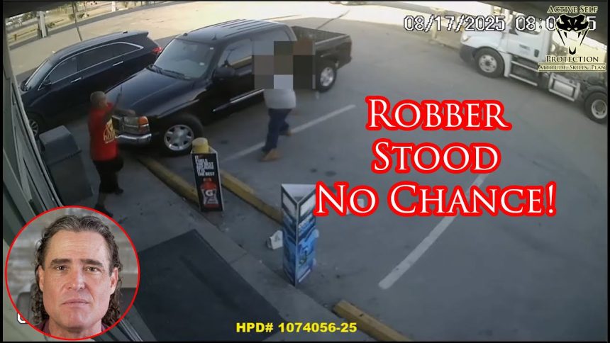Houston Man Rakes Robber Up Pretty Good!