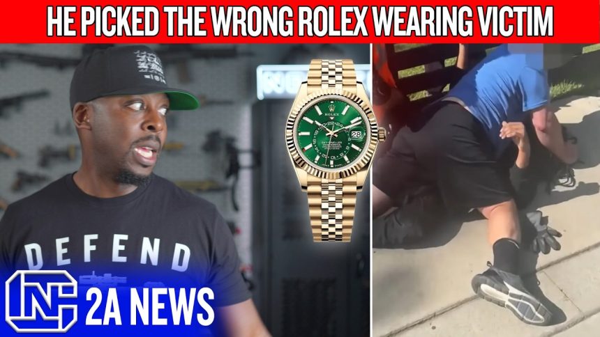 Armed Robber Picked the Wrong Guy to Steal a Rolex From