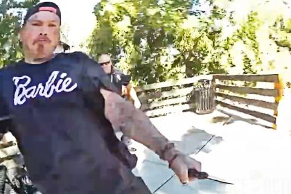 Wanted Man Pulls Knife And Charges at Officer Before Being Shot