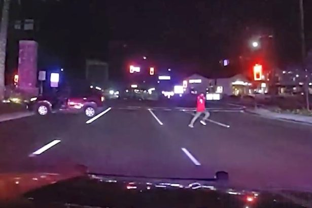 Wild Shootout Between Police And Suspect in front of Southern California In-N-Out