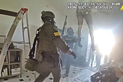 Barricaded Suspect Hiding From SWAT Falls Through Ceiling Into Their Arms