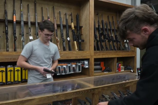 Glock Gen V Customers in a Gun Store