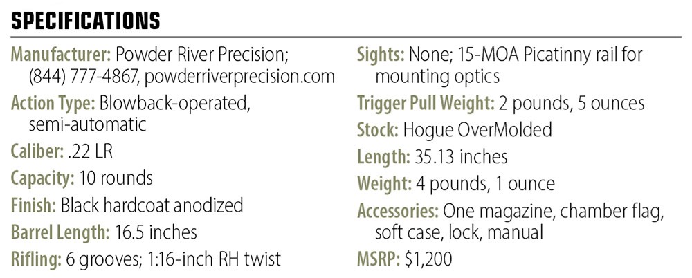 Powder River Precision Rubicon Icon Custom Build specs