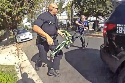 LAPD Officer Shoots Suspect Charging With Metal Wires