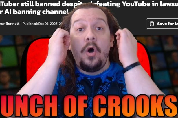 YouTuber BANNED Despite Winning Lawsuit Against YouTube! #YouTubeAIWrongedCreators