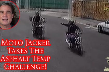 Defender Waits His Turn to Drop Moto Jacker