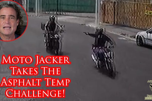 Defender Waits His Turn to Drop Moto Jacker