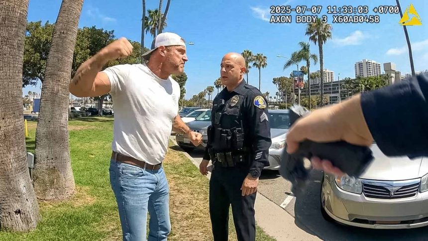 When Wannabe Tough Guys Punch Cops..