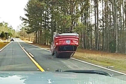 17-Year-Old in Stolen SUV Ends Police Chase in Rollover Crash