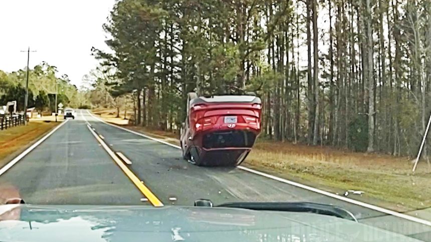 17-Year-Old in Stolen SUV Ends Police Chase in Rollover Crash