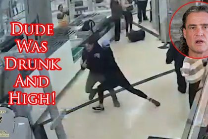 Brave Traveler Fights Man Trying To Dodge Security Checkpoint!