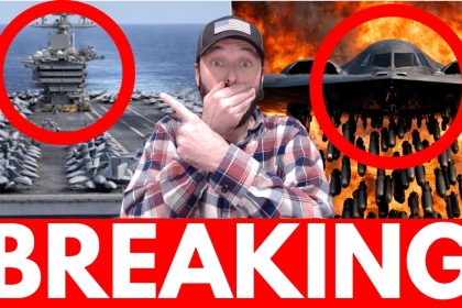 U.S. Aircraft Carrier ON FIRE – Stealth Bombers HAMMER Iran’s Secret Base