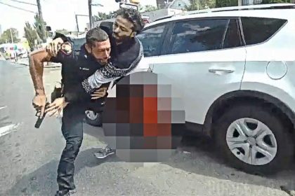 Suspect Goes For Officer’s Gun After Being Struck During Shootout