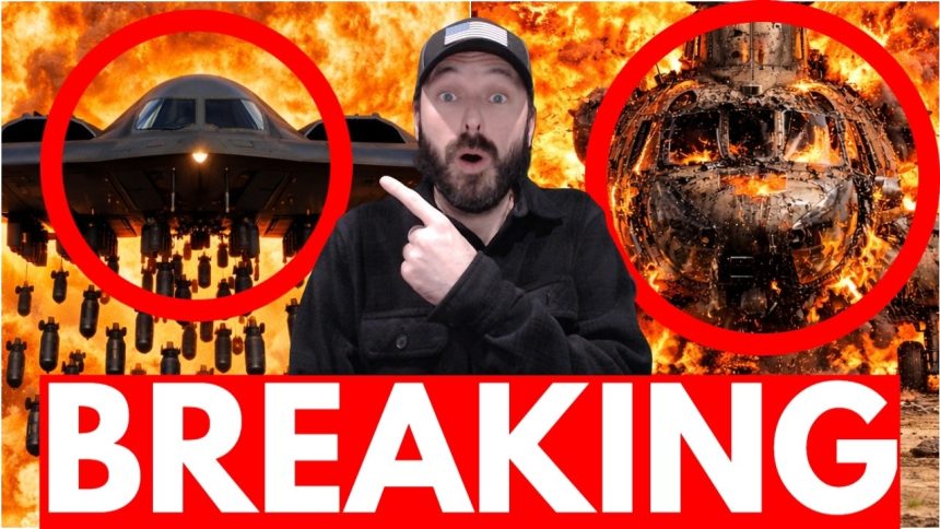 U.S. Bombers CRUSH Iran With Pilot Missing – Helicopter BLOWN UP