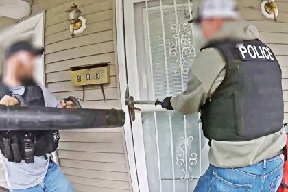 Suspect Armed With Revolver Gets Shot During Police Entry