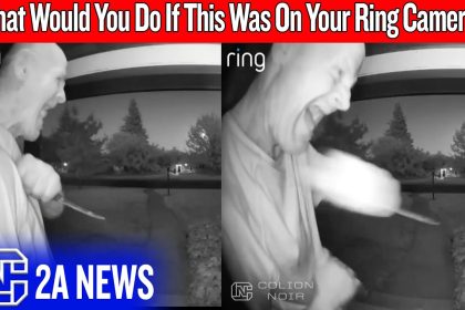 Would You Have Shot This Knife-Weilding Madman Through The Door?