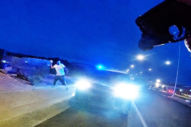 Man Throws Rocks at Cruiser Then Leads Tucson Police on Foot Chase