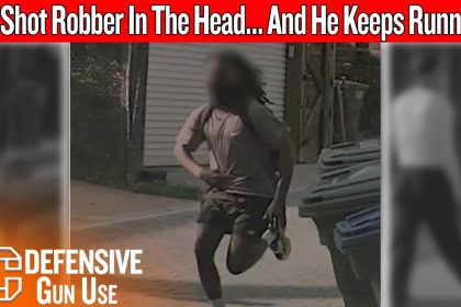 Armed Civilian Shoots Robber In The Head… And He Keeps Running
