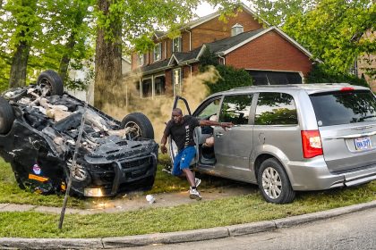 Suspect In Stolen Vehicle Slams Into Police Cruiser During Pursuit